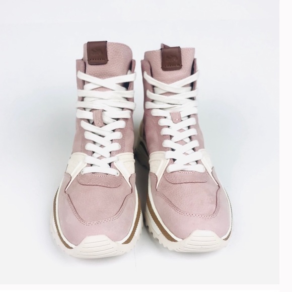 Coach HiTop Nubuck Sneaker in Blush - Picture 1 of 6